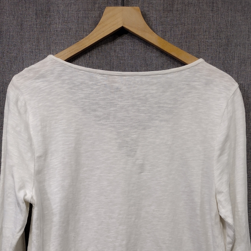 NWOT Talbots Embroidered Eyelet Cottagecore Pullover Tunic Women's M White - Picture 6 of 10